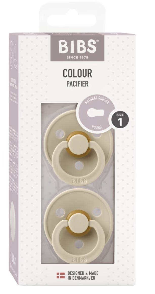 Bibs Pacifier Round Stage1 - Vanilla